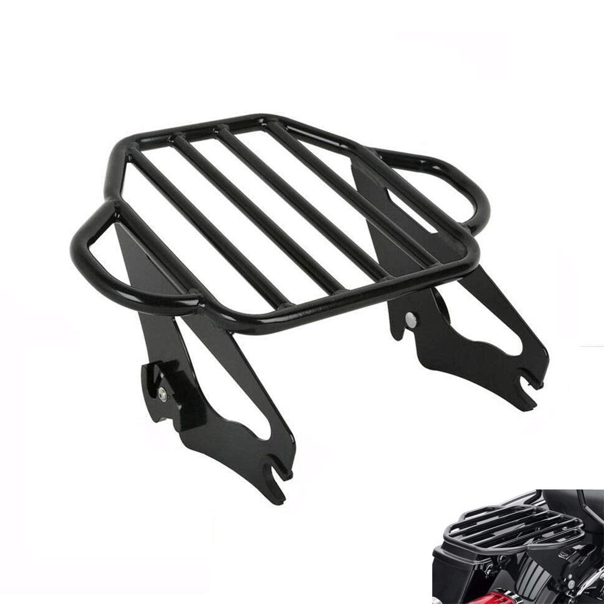 TCMT Detachable Adjustable Two Up Trunk Luggage Rack Mounting Fit for Harley Touring 2009-2025 CVO Street Glide Road King Road Glide Pack