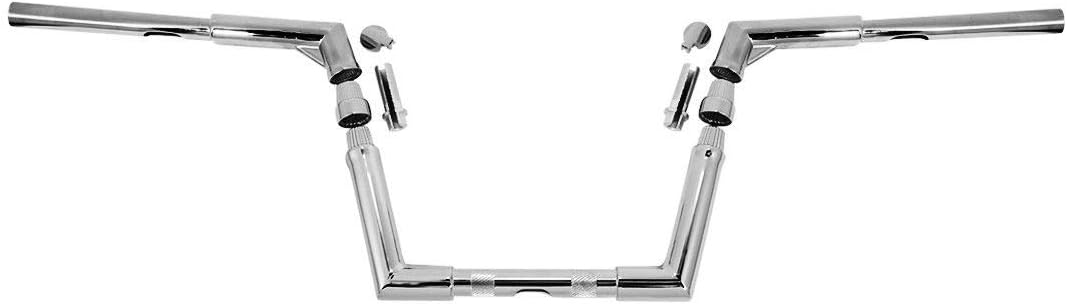 TCMT 8" Rise 1-1/4" Chrome Ape Handlebar Fits For Harley Softail Slim Heritage Fat Boy Deluxe Deuce Sportster XL 883 1200 Dyna Super Glide Wide Glide Low Rider Fat Bob Custom Application