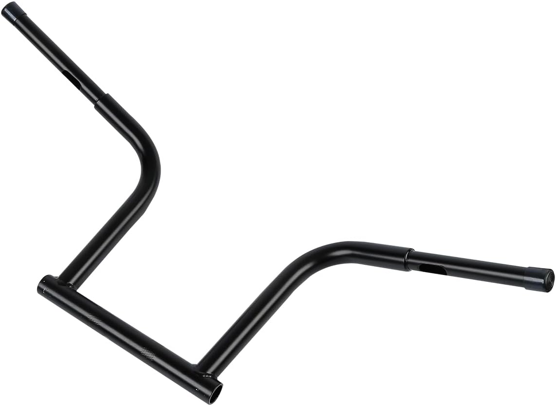 TCMT 12" Rise Handlebar Black Fits For Harley Dyna Fat Bob 2008-2017 Low Rider 2016-2019 Switchback 2012-2016 Wide Glide 2010-2017 Street Bob 2007-2017