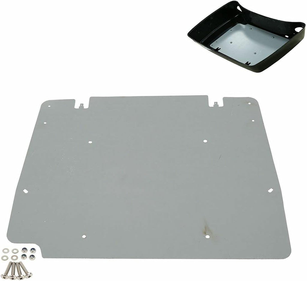 TCMT 13.7" King Motorcycle Trunk Box W/Latches Brake TailLight Base Plate Fit For Harley 2014-2025 Touring CVO Road King Road Glide Street Glide Electra Glide Pack