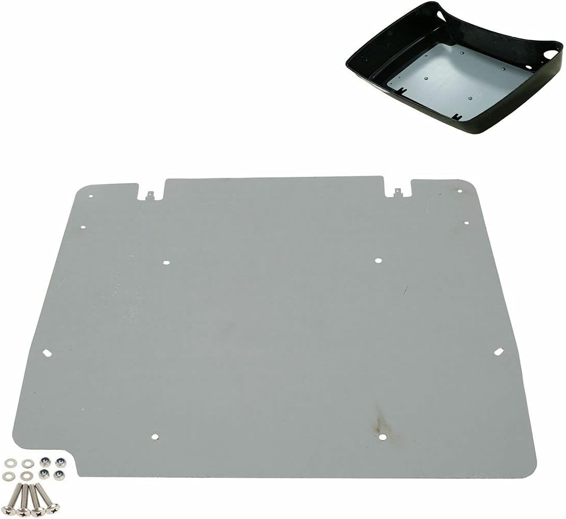 TCMT 13.7" King Motorcycle Trunk Box W/Latches Brake TailLight Base Plate Fit For Harley 2014-2025 Touring CVO Road King Road Glide Street Glide Electra Glide Pack
