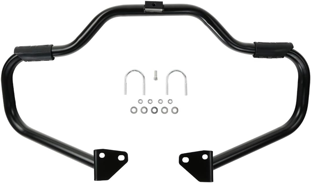 TCMT 1 1/4" Mustache Engine Guard Crash Bars Fits For Harley Dyna FXDB FXDF FXDL FXDWG FXDC Low Rider Street Bob Fat Bob Super Glide 2006-2017 Switchback FLD 2012-2016