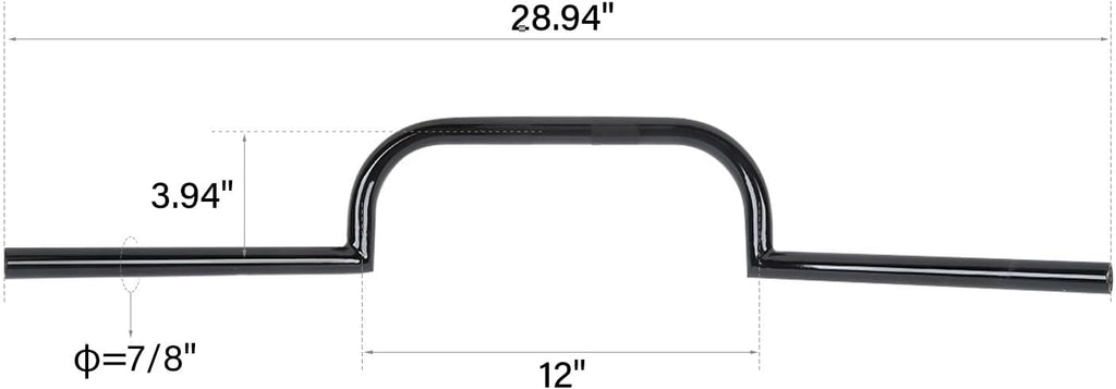 TCMT 7/8" Bars Cafe Racer Ace Handle Bar Fits For Triumph Bonneville Bobber Ducati Scrambler Cafe Racer Royal Enfield Continental GT 650