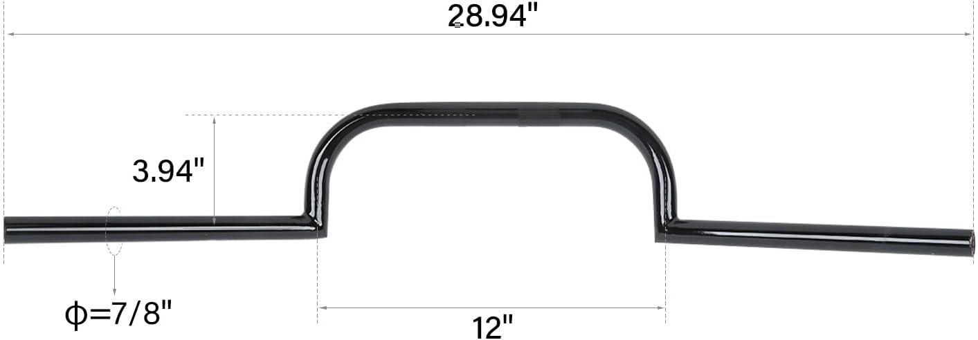 TCMT 7/8" Bars Cafe Racer Ace Handle Bar Fits For Triumph Bonneville Bobber Ducati Scrambler Cafe Racer Royal Enfield Continental GT 650