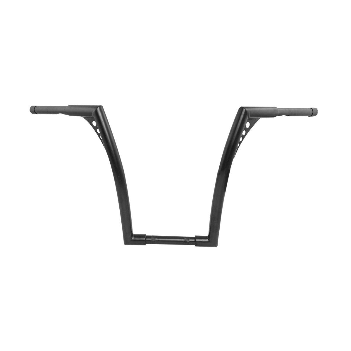 TCMT 16" Fat 1 1/4" Hanger Bar Handlebar Fits for Harley Road King Softail Slim Heritage Fat Boy Deluxe Deuce FLST FXST Sportster XL 883 1200 Dyna Super Glide Wide Glide Low Rider Fat Bob