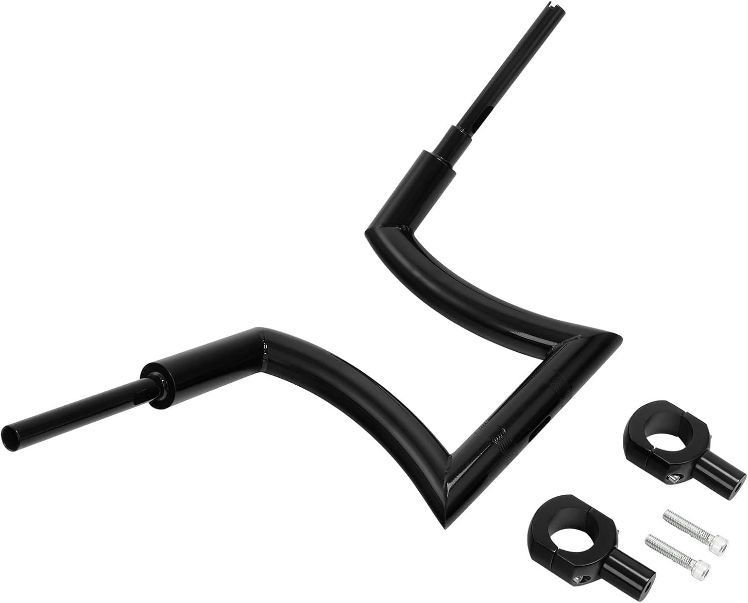 TCMT 14" Rise Ape Hanger Handlebar 2" Risers Handlebars Mount Clamp Fit For Harley Sportster XL883 XL1200 Softail Heritage Springer