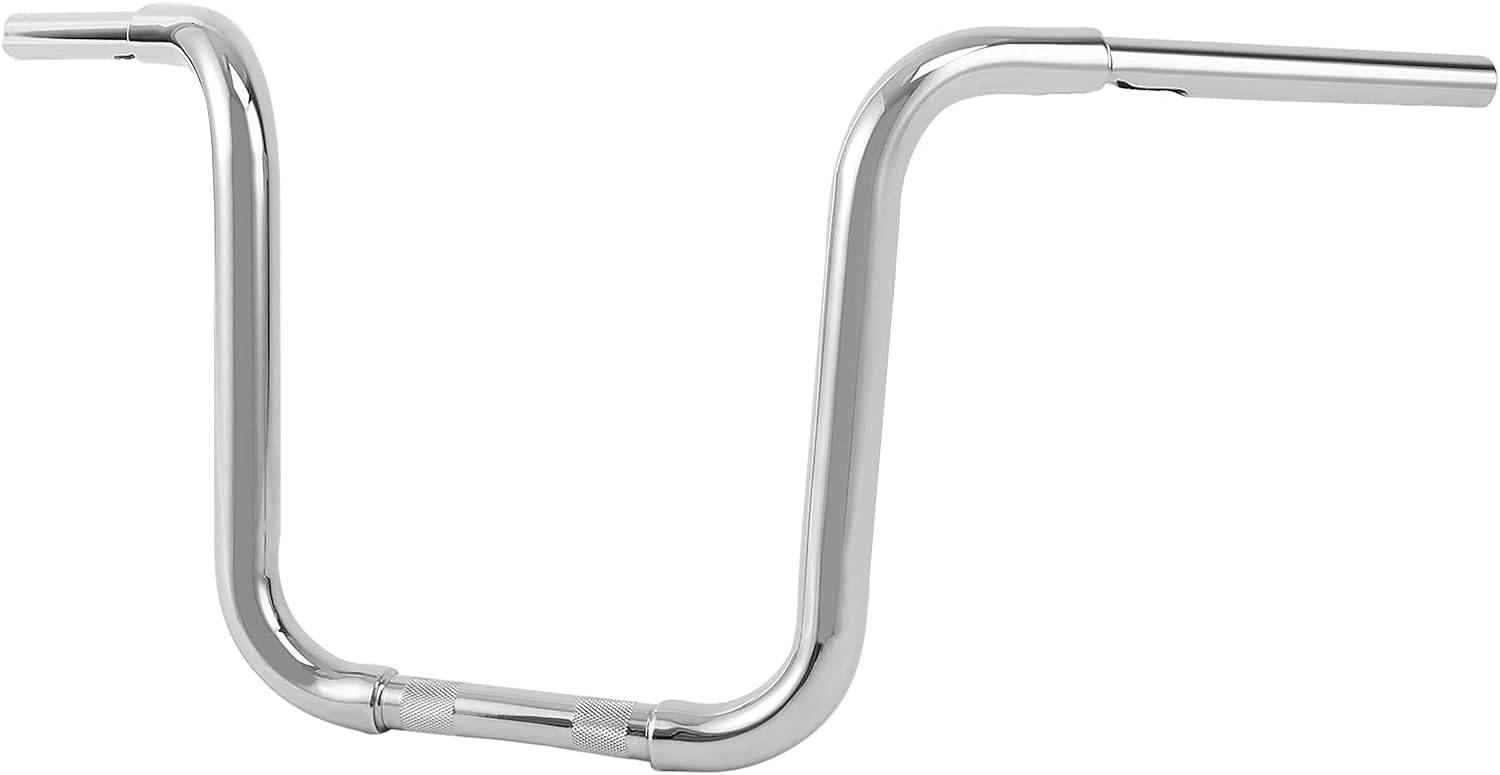 TCMT 12" Rise 1 1/4" Ape Hanger Handlebar Fit For Harley FLST FXST Sportster XL 883 1200 Softail Slim Heritage Fat Boy Deluxe Deuce Dyna Super Glide Wide Glide Low Rider Fat Bob Custom Application