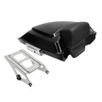 TCMT 5.5" Razor Motorcycle Trunk Box Backrest Pad Mounting Rack Fit For Harley 2014-2025 Touring Road King Street Road Electra Glide Pack