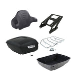 TCMT 13.7" King 2014-2025 Motorcycle Trunk Backrest Pad Top Luggage Rack Mount Rack Fit For Harley Trunk Touring CVO Road King Road Glide Street Glide Electra Glide Ultra Limited Pack