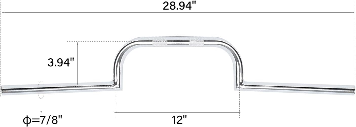 TCMT 7/8" Bars Ace Handle Bar Fits For Honda Kawasaki Suzuki YAMAHA Chrome
