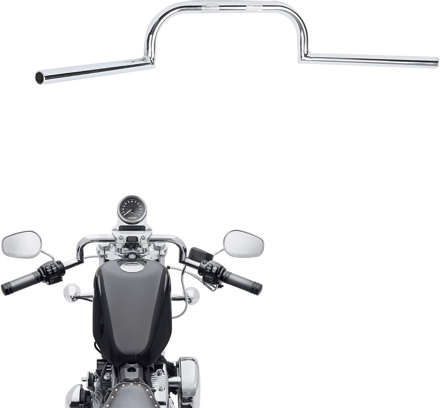 TCMT 7/8" Bars Ace Handle Bar Fits For Honda Kawasaki Suzuki YAMAHA Chrome