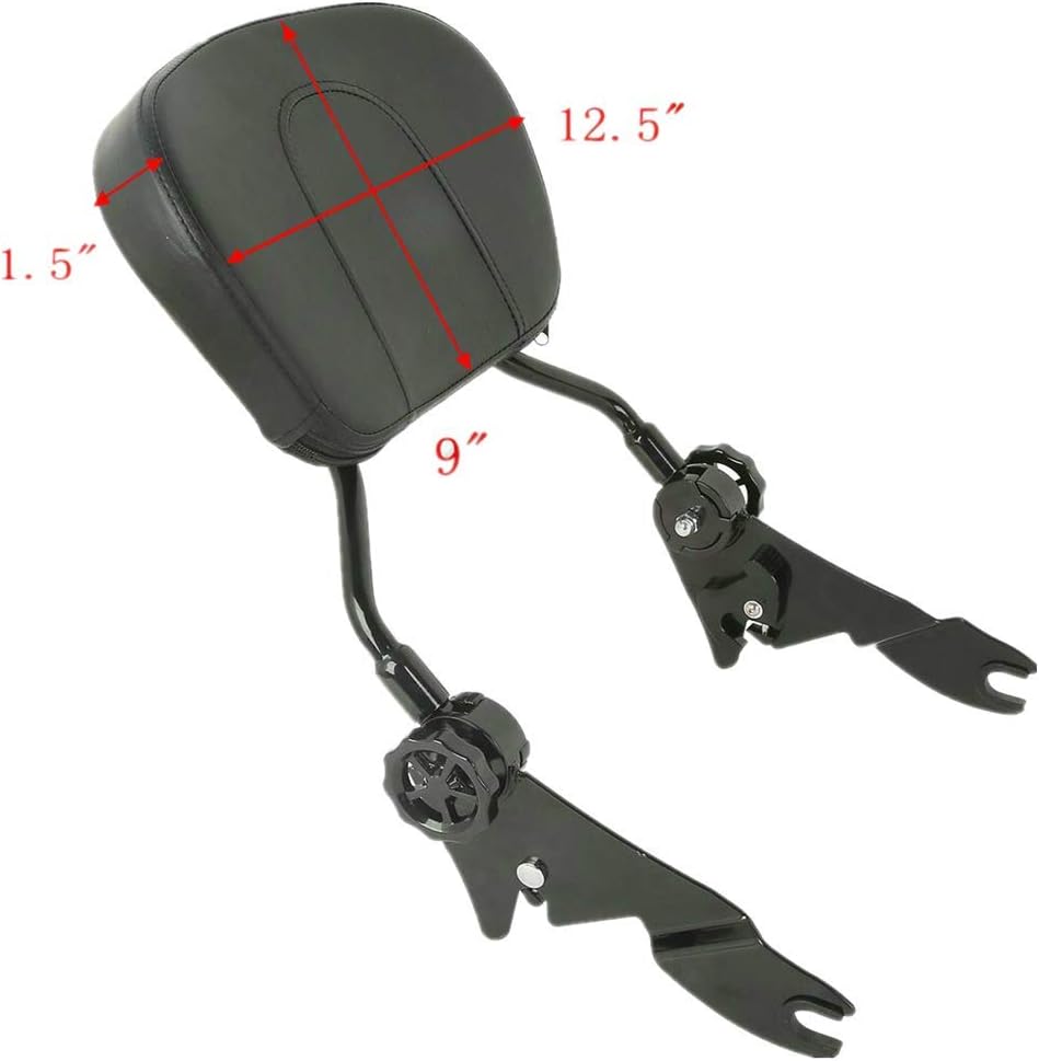 TCMT Backrest Sissy Bar Luggage Rack & Docking Kit Fit For Harley Touring Electra Glide Street Glide Road Glide Road King 2009-2013