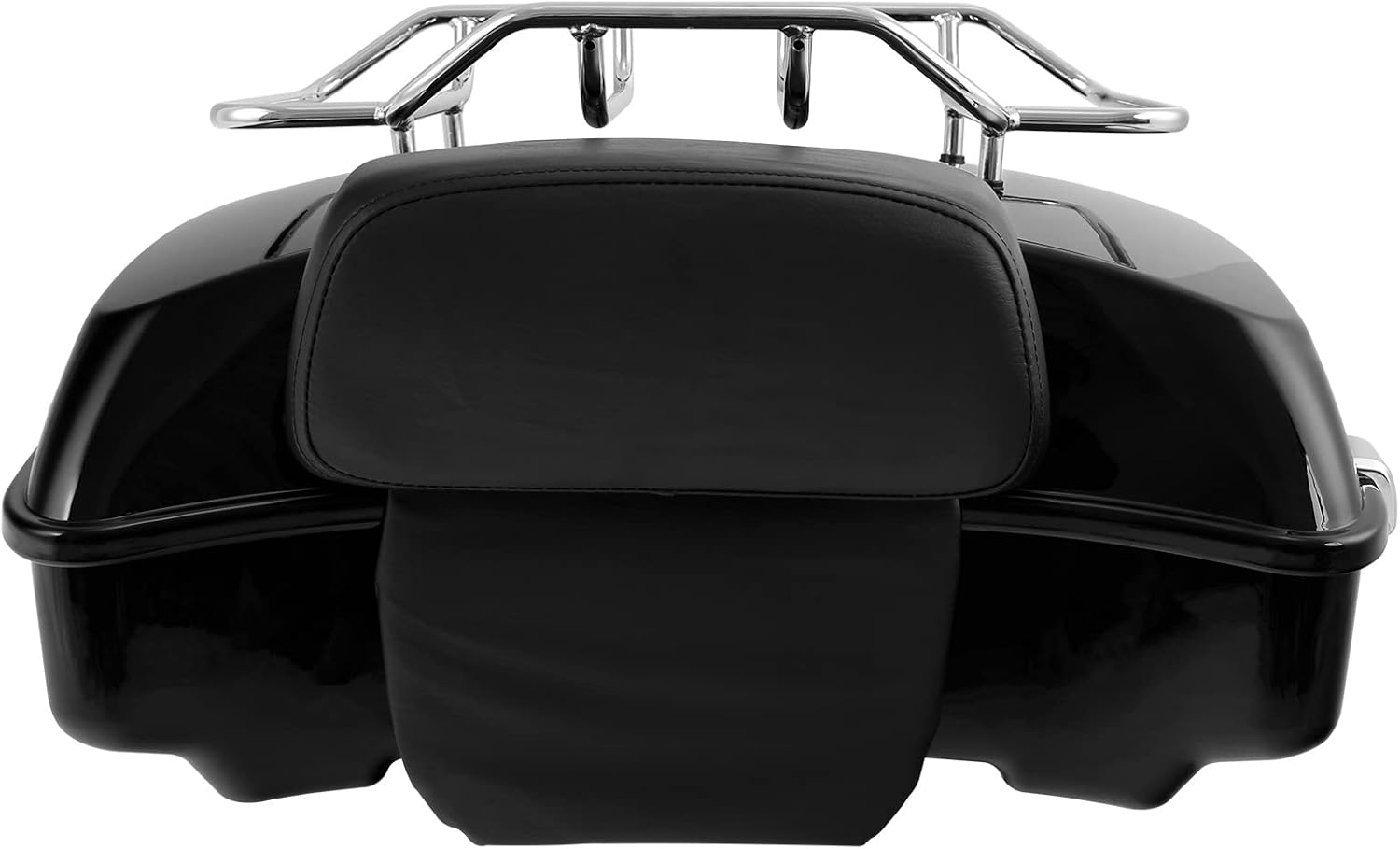 TCMT ABS Chopped Pack W/Trunk Backrest Mount Rack Set Fit For Harley Heritage Classic 2018-2025 Deluxe 2018-2020 Hydra-Glide Revival 2024