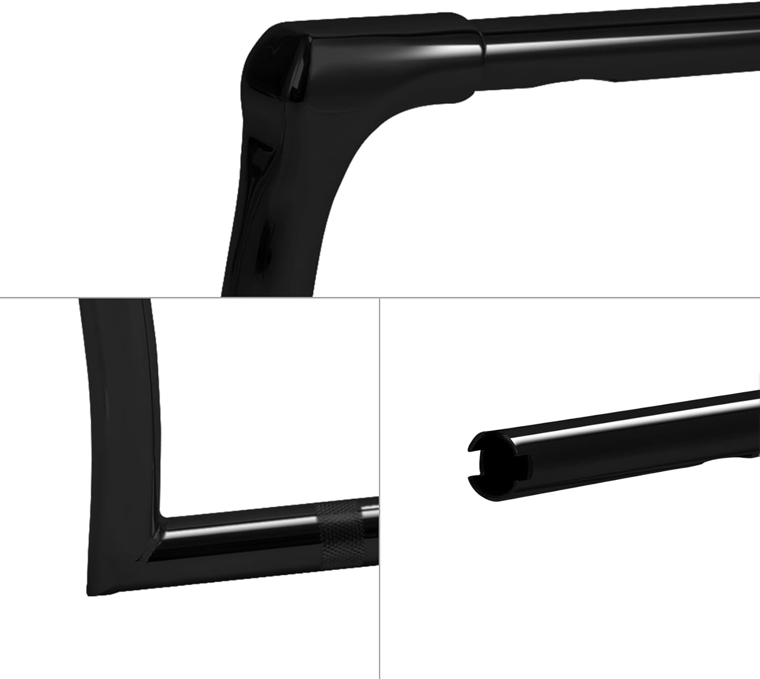 TCMT 10'' Rise 1.25'' Handle Bars Handlebar Fit For Harley Road King 2014-2023 Softail Breakout FXBR Fat Boy FLFB FLFBS Sport Glide FLSB 2018-2023