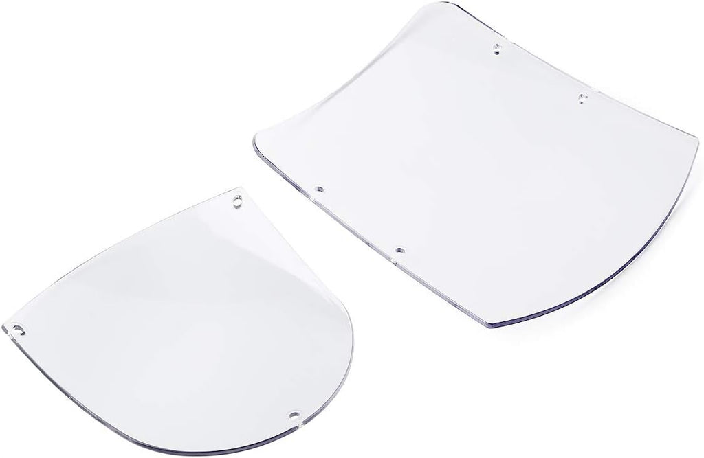 TCMT ABS Windshield Quarter Fairing Kit Fits For Sportster XL 88-16 Dyna 95-05 FXR 86-94 (Clear)