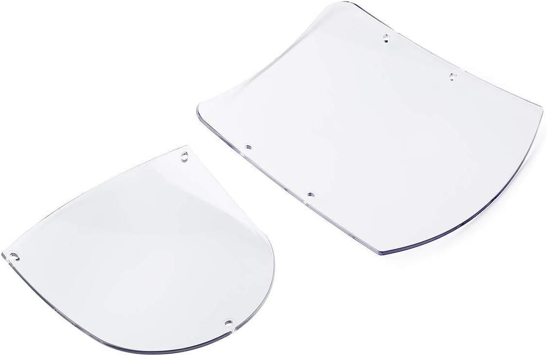 TCMT ABS Windshield Quarter Fairing Kit Fits For Sportster XL 88-16 Dyna 95-05 FXR 86-94 (Clear)
