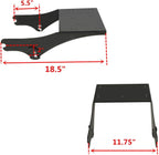 TCMT 5.5" Razor Motorcycle Trunk Backrest Pad Mount Rack Front Docking Hardware Fit for Harley Touring 1997-2008 Touring Road King Electra Glide Road Glide Pack