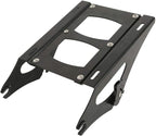TCMT 13.7" King Motorcycle Trunk Backrest Pad Luggage Rack 2 Up Mounting Rack Base Plate Fit For Harley 2014-2025 Touring CVO Road King Road Glide Street Glide Electra Glide Pack