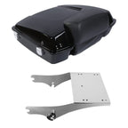 TCMT 5.5" Razor Motorcycle Trunk Backrest Pad Mount Rack Metal Base Plate Fit For Harley Touring 1997-2008 Touring Road King Electra Glide Road Glide Pack