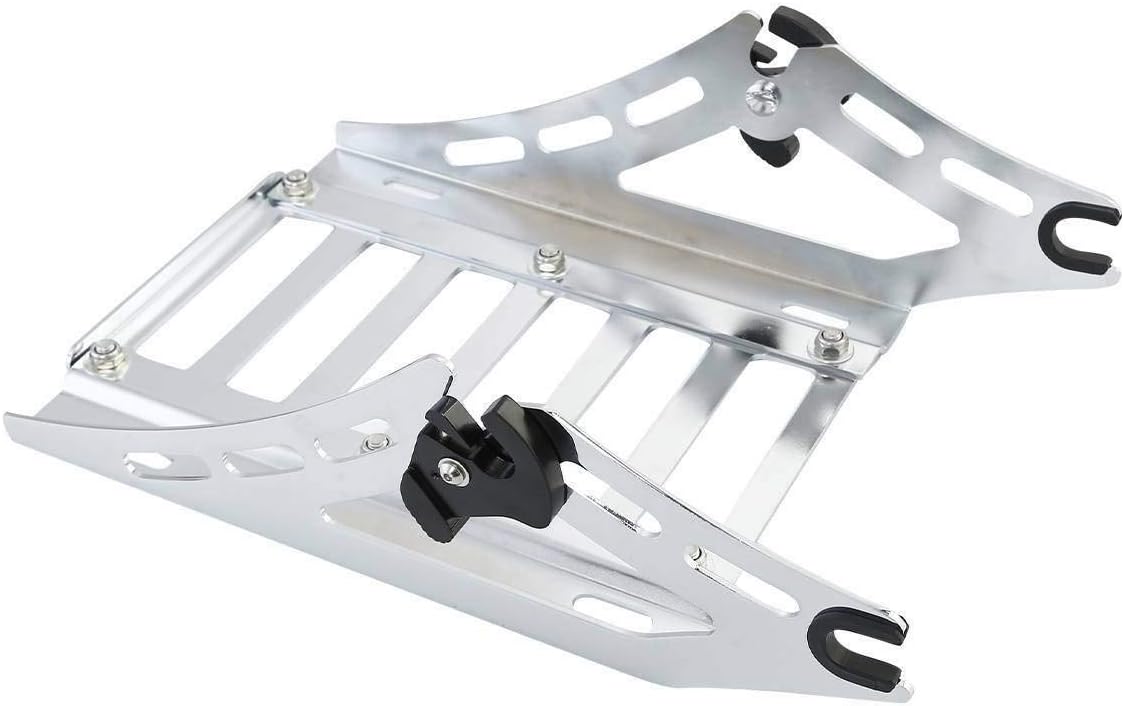 TCMT 13.7" King Motorcycle Trunk Box Backrest Luggage Rack 2 Up Mount Rack Fit For Harley 2014-2025 Touring CVO Road King Road Glide Street Glide Electra Glide Pack