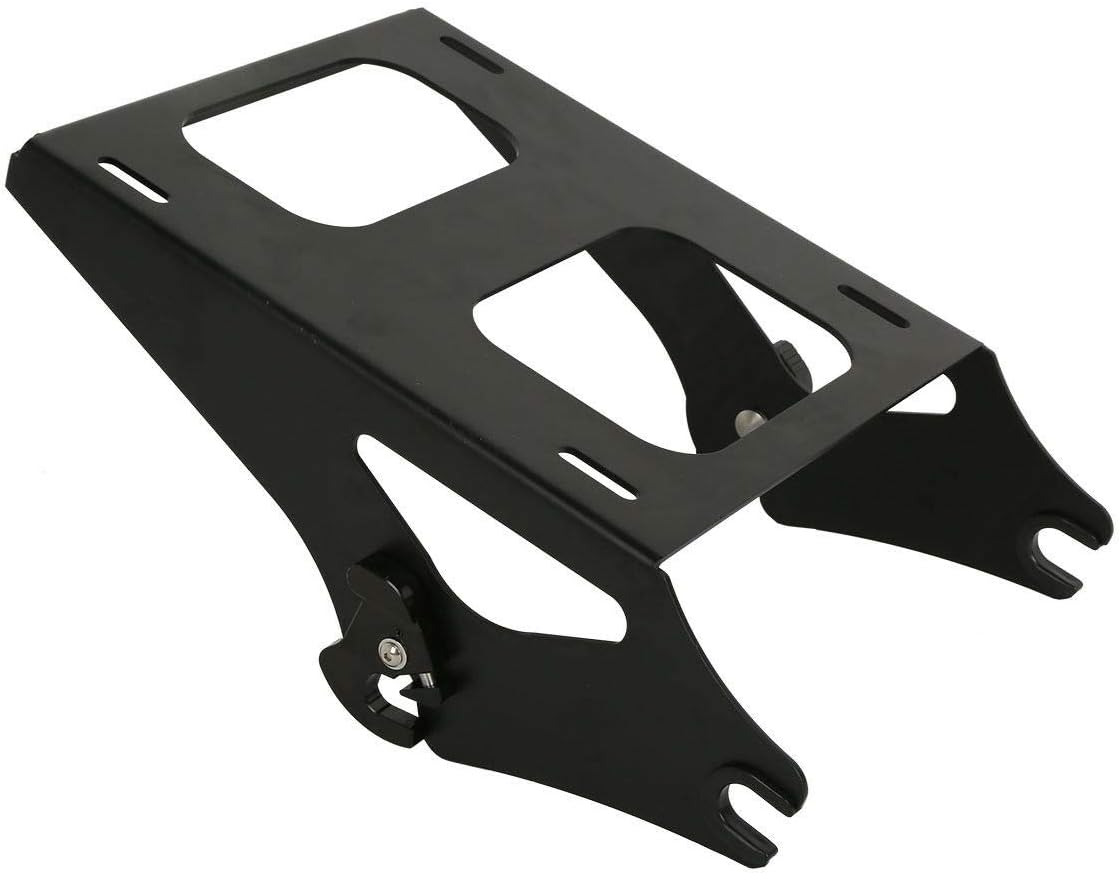 TCMT 13.7" King Motorcycle Trunk Box W/Latches Two up Mounting Rack Fit For Harley 2014-2025 Touring CVO Road King Road Glide Street Glide Electra Glide Pack Trunk