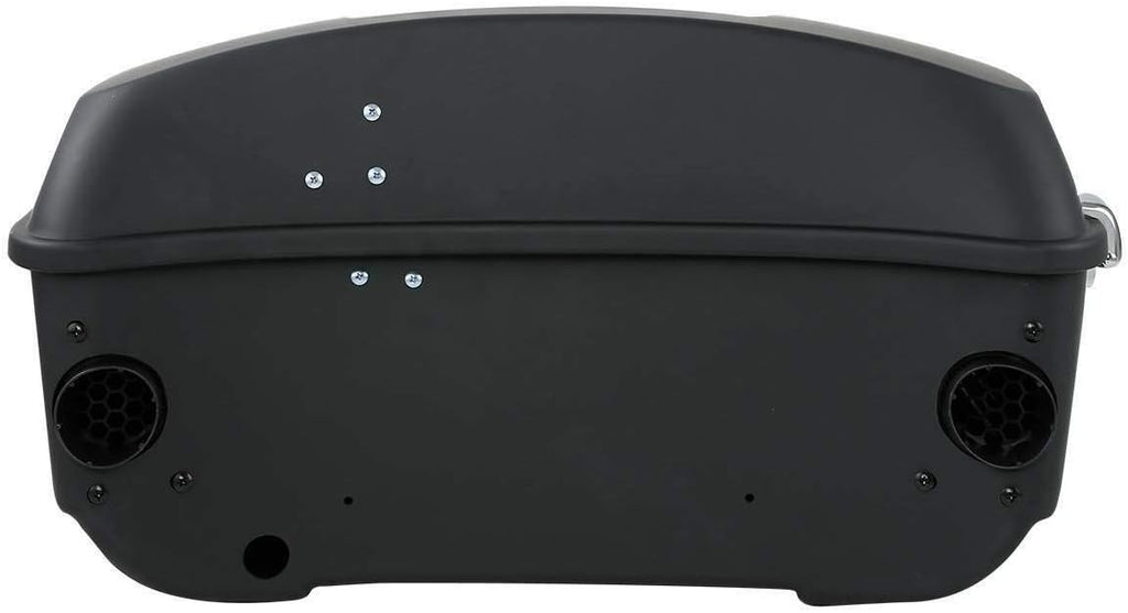 TCMT 13.7" King Motorcycle Trunk Box W/Latches Rear 6.5" Speakers Fit For Harley 2014-2025 Touring CVO Road King Road Glide Street Glide Electra Glide Pack