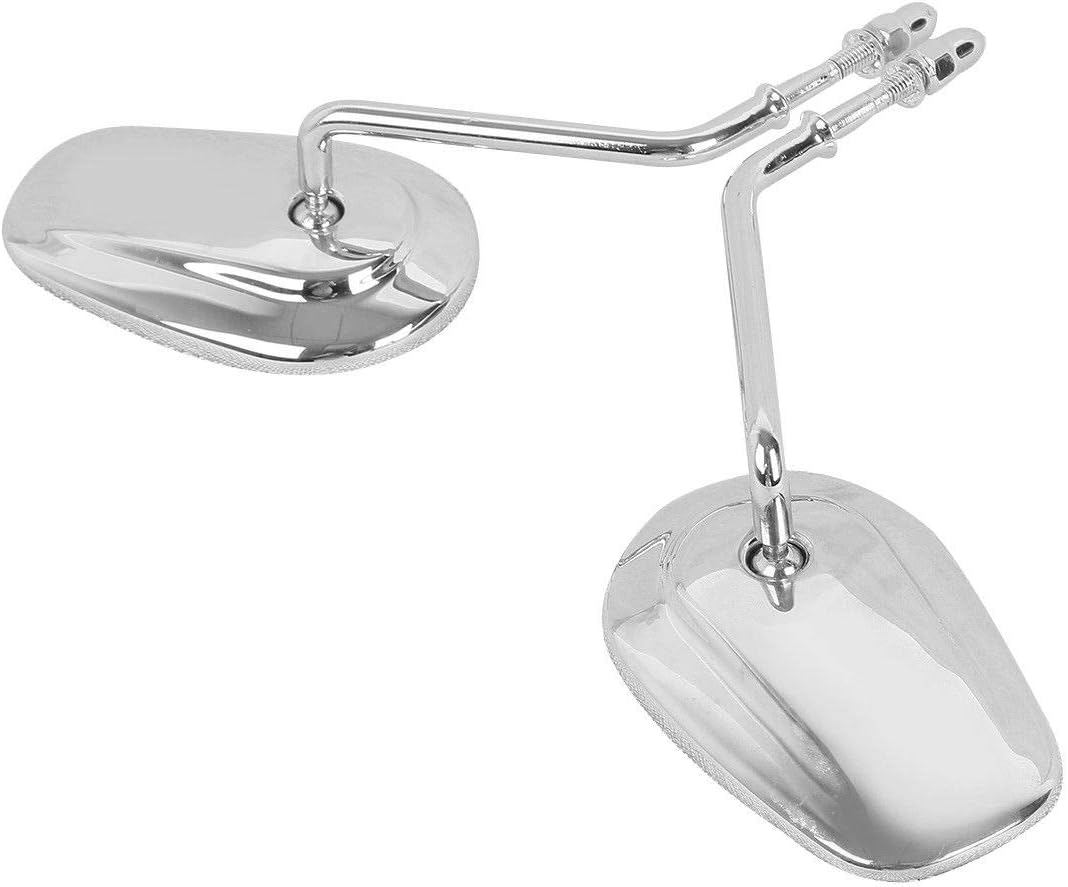 TCMT 8mm Chrome Rear View Mirrors Fits For Harley Touring Road King CVO Road Street Tri Glide Sportster XL1200 XL883 XG500 XG750 Heritage Softail Street Bob