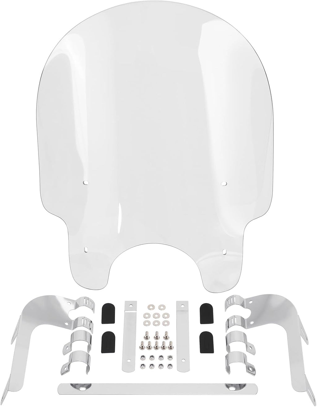 TCMT 39mm Clamps Windscreen Windshield Fits For Harley-Davidson Dyna Low Rider Super Glide Wide Glide Fat Bob Street Bob Sportster Iron 883 XL 883 XL1200 Seventy Two