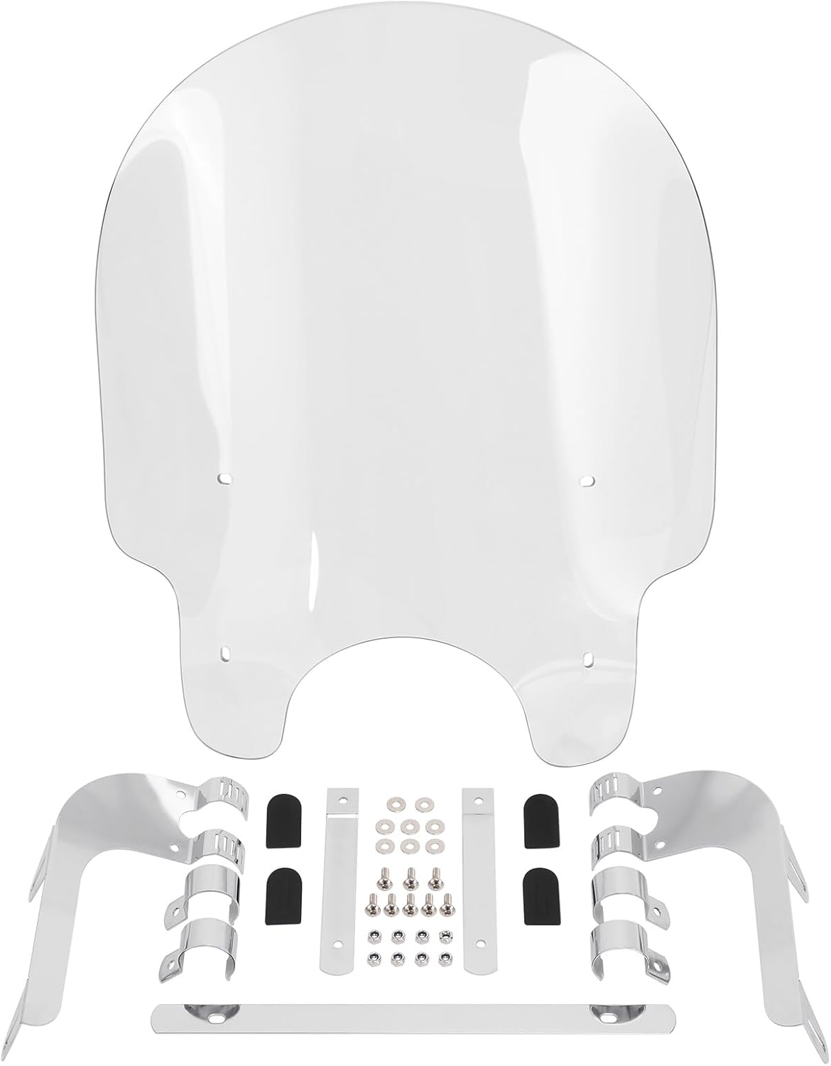 TCMT 39mm Clamps Windscreen Windshield Fits For Harley-Davidson Dyna Low Rider Super Glide Wide Glide Fat Bob Street Bob Sportster Iron 883 XL 883 XL1200 Seventy Two