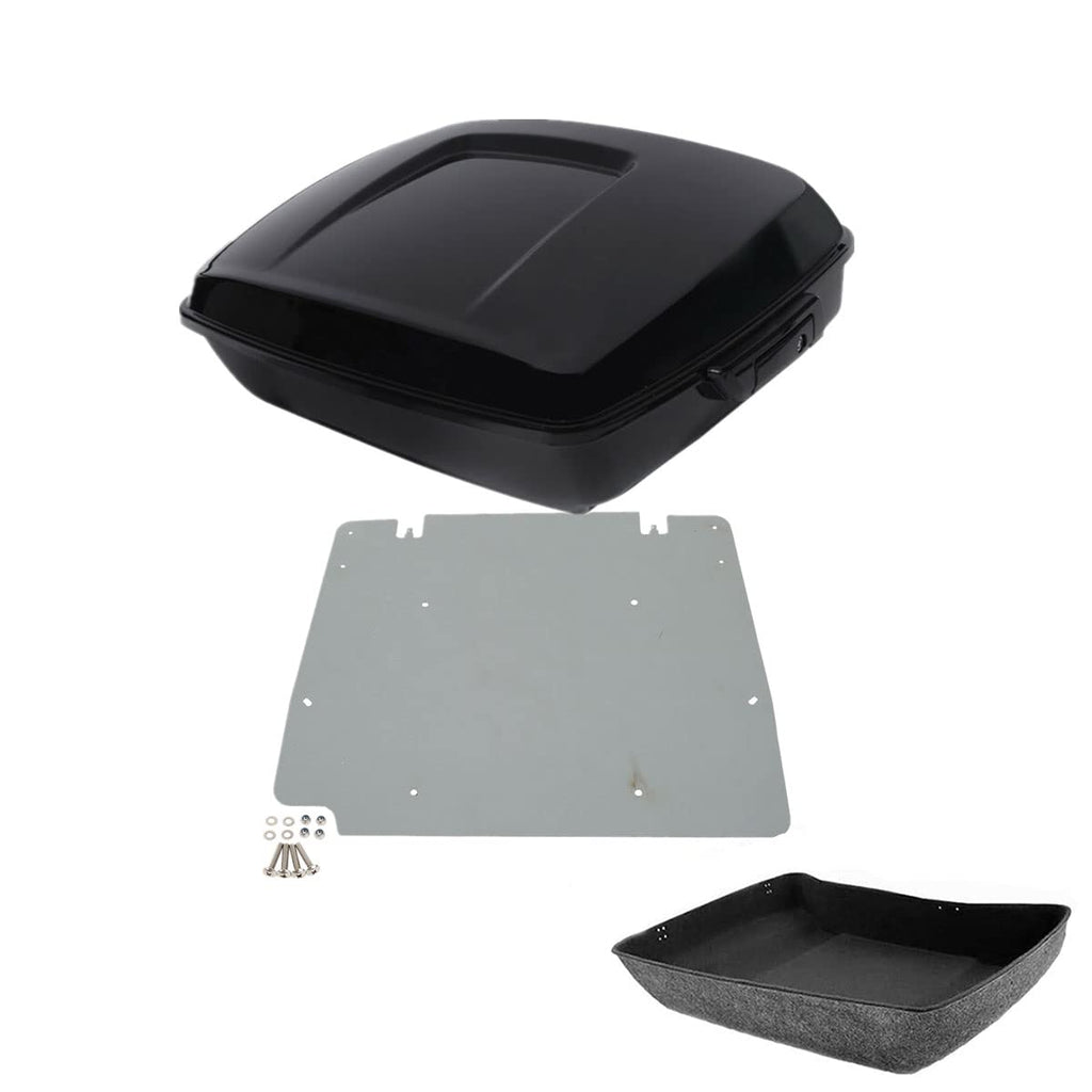 TCMT 10.7" Chopped Motorcycle Trunk Luggage Smoke LED Tail Light Fit For Harley 2014-2025 Touring Ultra-Classic Street Glide Road King Electra Glide FLHX FLHR FLHT Pack