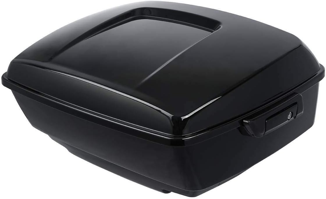 TCMT 13.7" King Motorcycle Trunk Backrest Pad 2 Up Mounting Rack Fit For Harley 2014-2025 Touring CVO Road King Road Glide Street Glide Electra Glide Pack