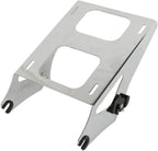 TCMT 13.7" King Motorcycle Trunk Backrest Pad Luggage Rack Two Up Mount Rack Base Plate Docking Fit For Harley 2014-2025 Touring CVO Road King Road Glide Street Glide Electra Glide Pack