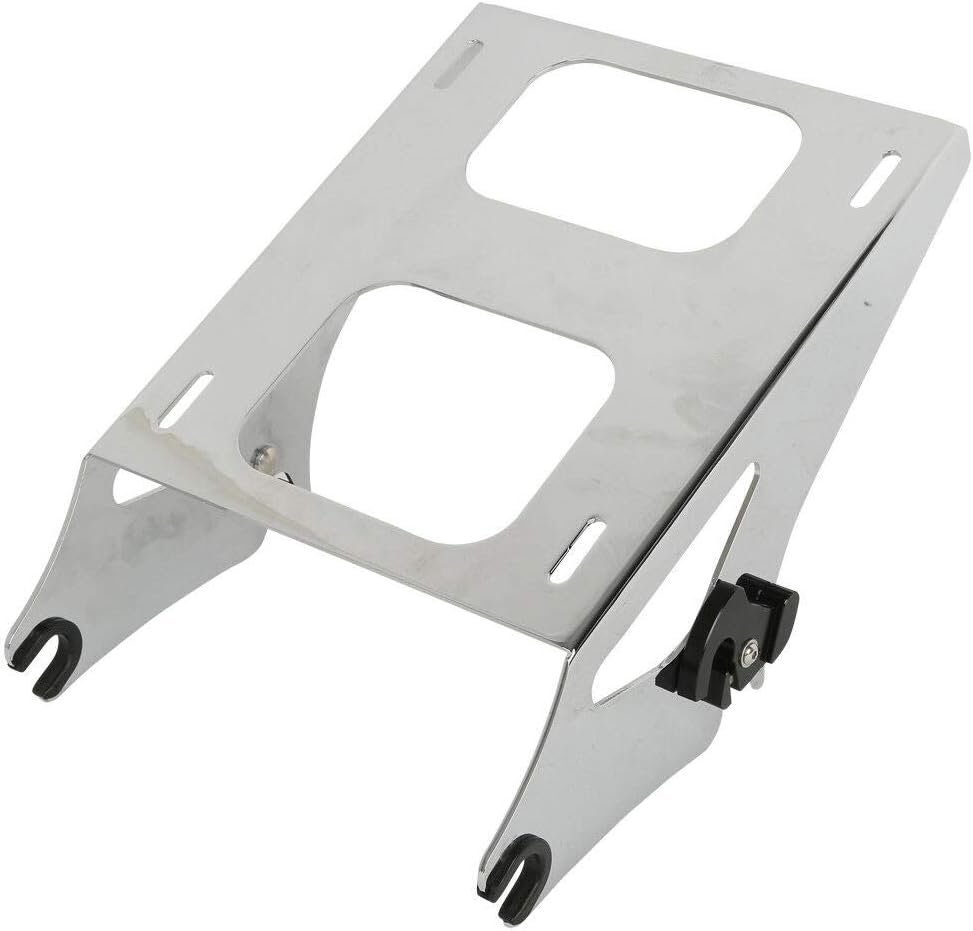 TCMT 13.7" King Motorcycle Trunk Backrest Pad Luggage Rack Two Up Mount Rack Base Plate Docking Fit For Harley 2014-2025 Touring CVO Road King Road Glide Street Glide Electra Glide Pack