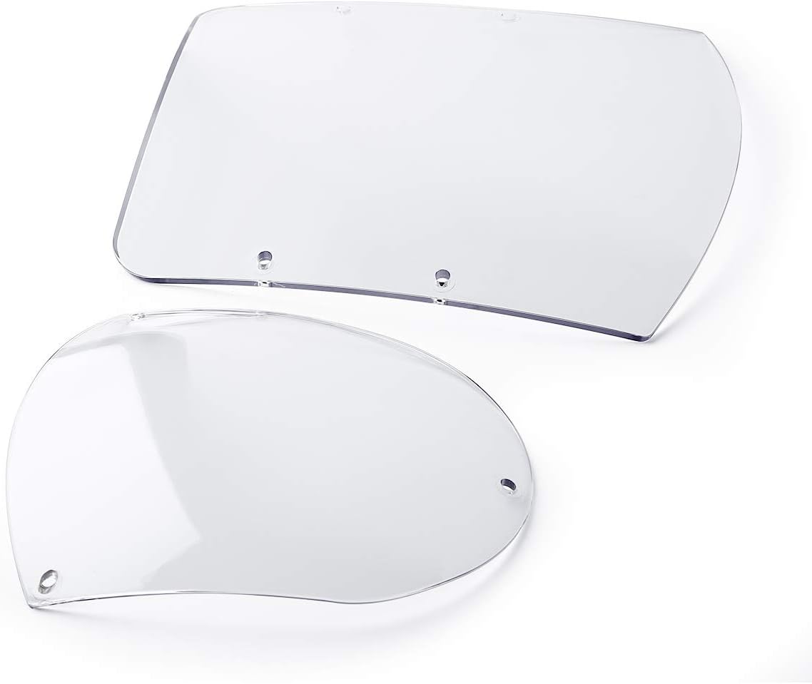 TCMT ABS Windshield Quarter Fairing Kit Fits For Sportster XL 88-16 Dyna 95-05 FXR 86-94 (Clear)
