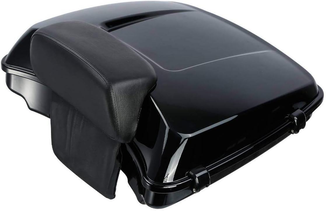 TCMT 5.5" Razor Motorcycle Trunk Box Backrest Two Up Mount Rack Base Plate Fit For Harley Touring 2014-2025 CVO Road King Road Glide Street Glide Electra Glide Pack