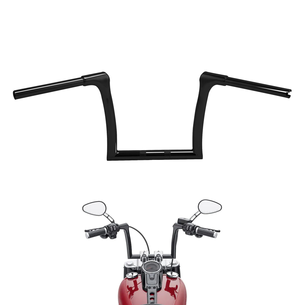 TCMT 10'' Rise Ape Hanger Fat Bars 1-1/4" Handlebar Fit For Harley Road King 2014-2023 Fat Boy FLFBS Sport Glide FLSB Breakout 2018-2023