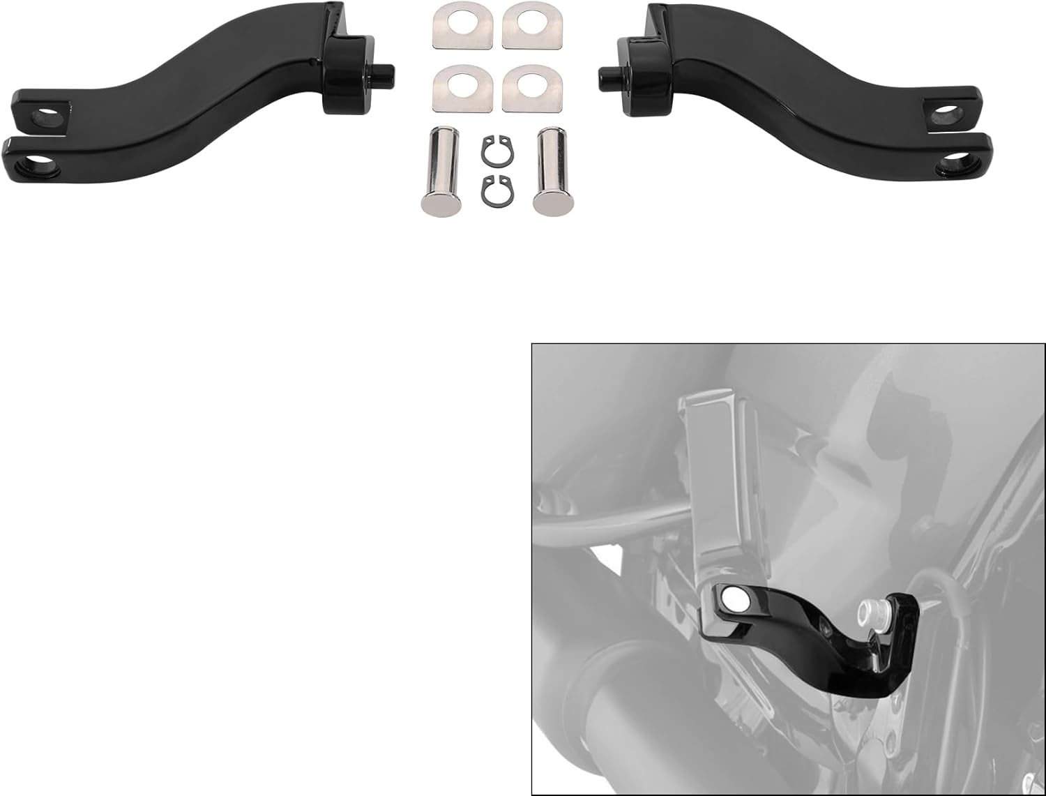 TCMT 10mm Rear Foot Peg Mount Kits Fits For Harley Electra Street Glide Road King 1993-2025