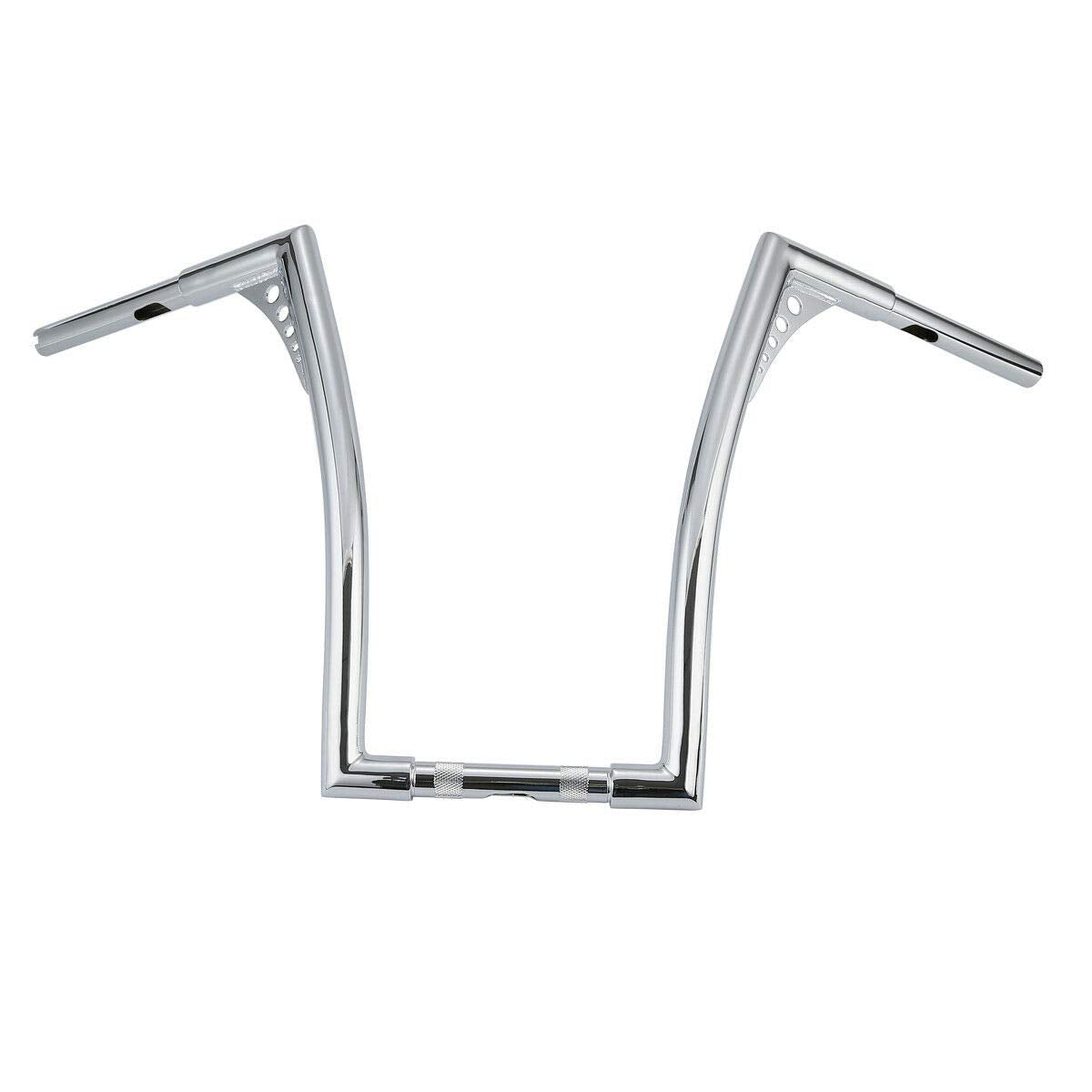 TCMT 16" Fat 1 1/4" Hanger Bar Handlebar Fits for Harley Road King Softail Slim Heritage Fat Boy Deluxe Deuce FLST FXST Sportster XL 883 1200 Dyna Super Glide Wide Glide Low Rider Fat Bob