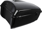 TCMT 13.7" King Motorcycle Trunk Box Black Latches Fits For Harley 2014-2025 Touring CVO Road King Road Glide Street Glide Electra Glide Pack