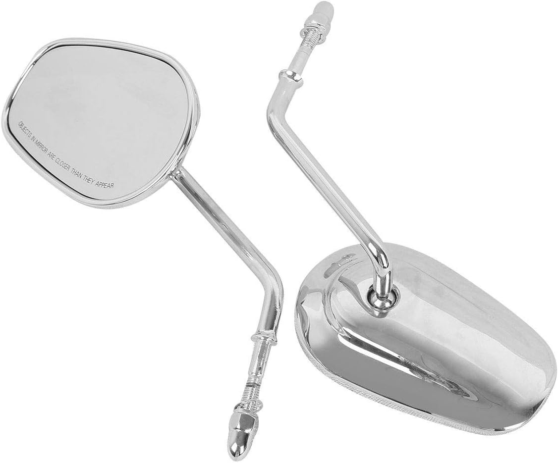 TCMT 8mm Chrome Rear View Mirrors Fits For Harley Touring Road King CVO Road Street Tri Glide Sportster XL1200 XL883 XG500 XG750 Heritage Softail Street Bob