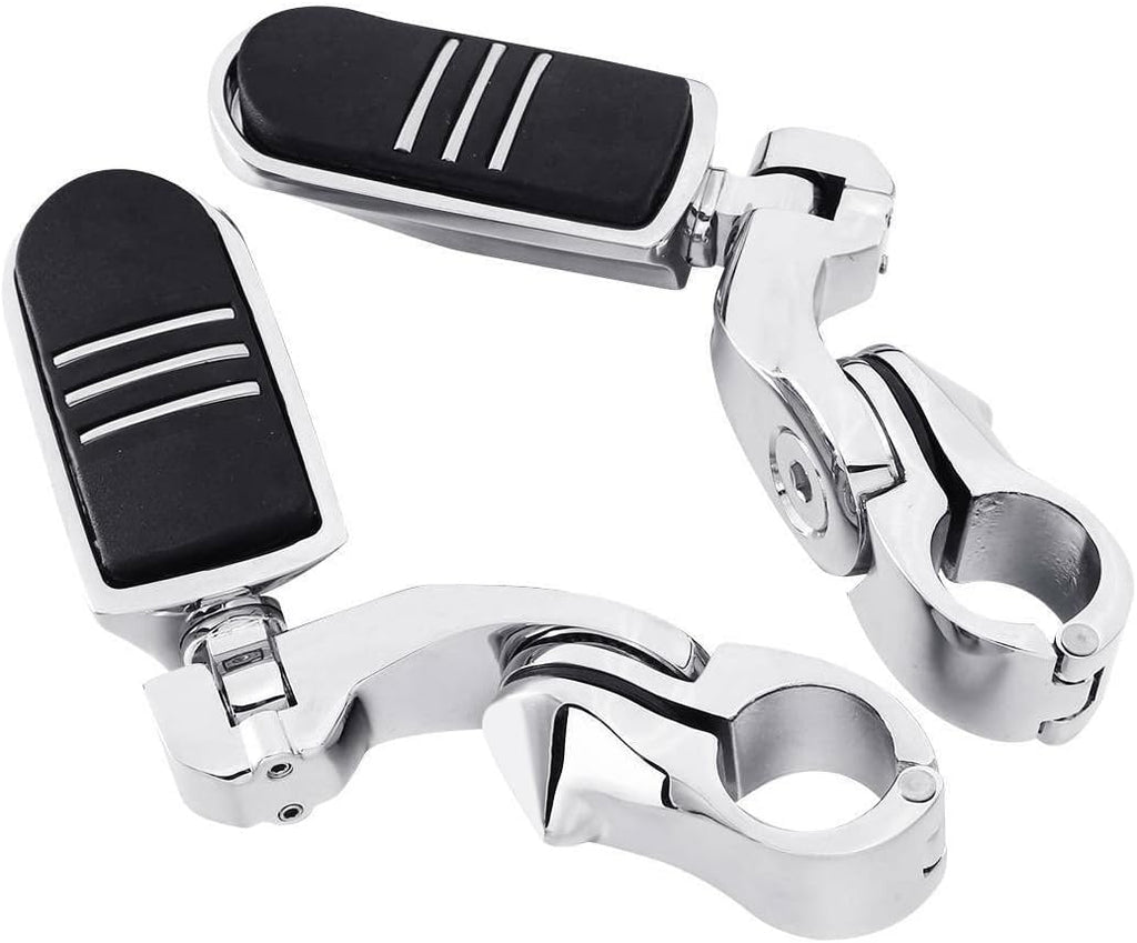 TCMT 32mm 1 1/4" Highway Engine Guard Bar Highway Footpegs Mount Kit Fits For Harley Touring Road King Street Glide Road Glide Electra Glide Softail Sportster Dyna with 1.25" Engine Guards