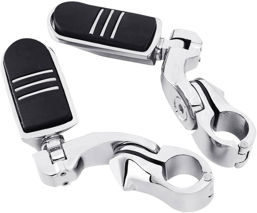 TCMT 32mm 1 1/4" Highway Engine Guard Bar Highway Footpegs Mount Kit Fits For Harley Touring Road King Street Glide Road Glide Electra Glide Softail Sportster Dyna with 1.25" Engine Guards