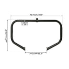 TCMT Highway Engine Guard Crash Bar 1-1/4" 1.25" Long Angled Highway FootPegs Fit For Harley Touring CVO Street Glide 2015-2022 Road King Special 2017-2024 Street Glide 2009-2023