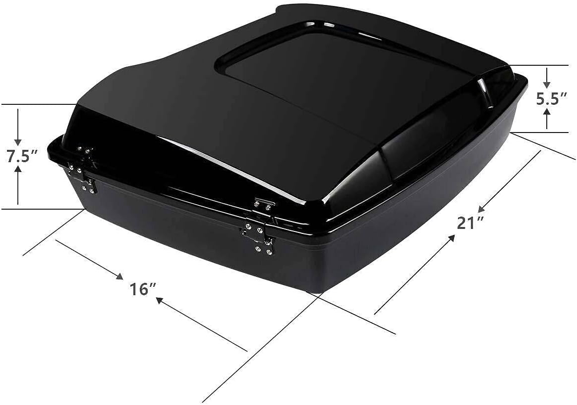 TCMT 5.5" Razor Motorcycle Trunk Backrest Pad Mount Rack Front Docking Hardware Fit For Harley Touring 1997-2008 Touring Road King Electra Glide Road Glide Pack