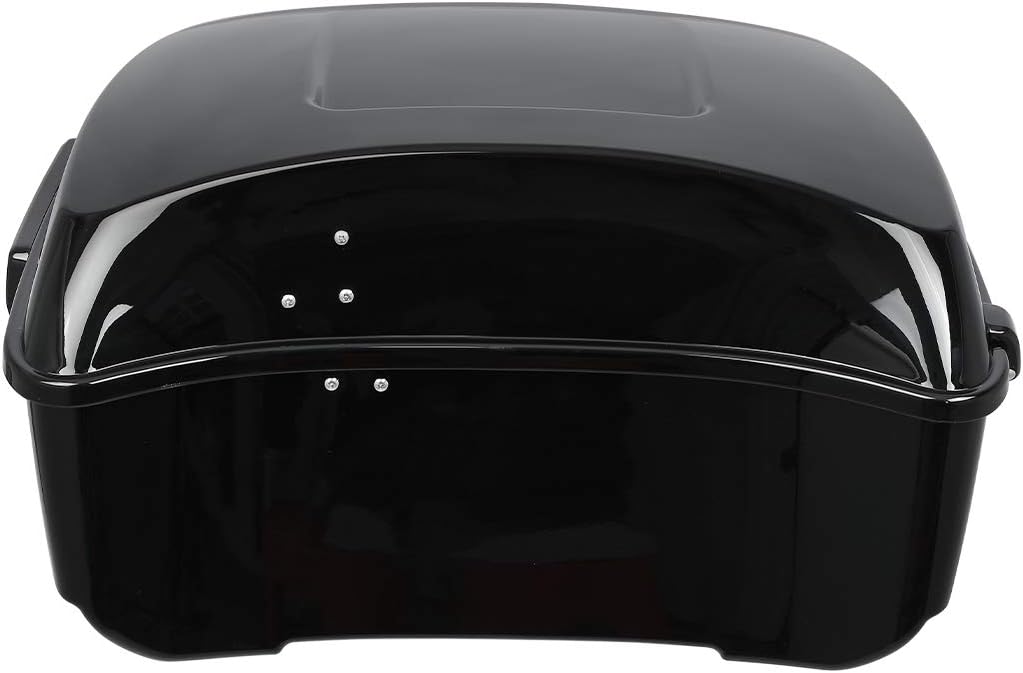 TCMT 13.7" King Motorcycle Trunk Box Black Latches Fits For Harley 2014-2025 Touring CVO Road King Road Glide Street Glide Electra Glide Pack