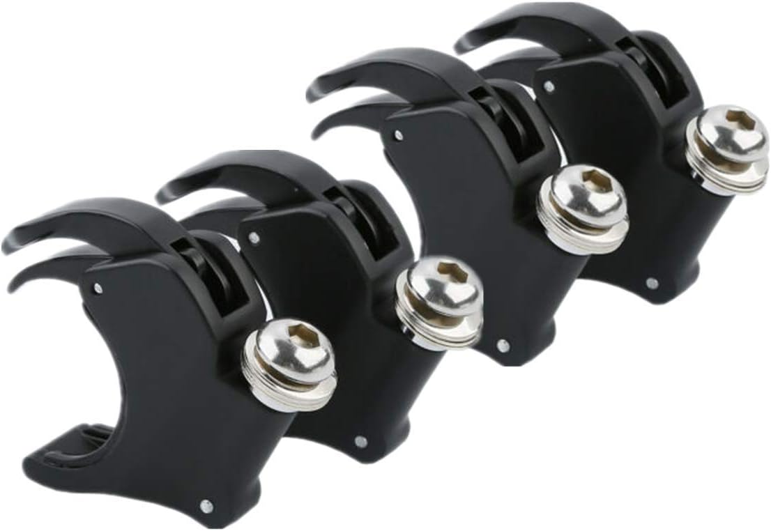 TCMT 2 Pairs 49mm Detachable Windshield Clamps Fits For Harley 2002-2010 VRSCA VRSCAW, 2004-2005 VRSCB, 2007 VRSCX, 2016-later XL1200X and 2006-later Dyna models (Black)