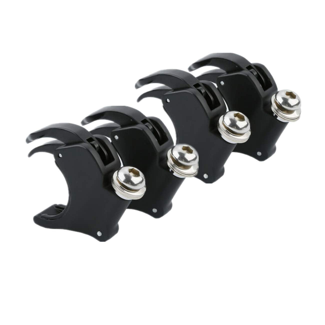 TCMT 2 Pairs 39mm Front Fork Windshield Clamps Fit For Harley Dyna Super Glide Low Rider Sportster XL 1200 883 (Chrome 39mm)