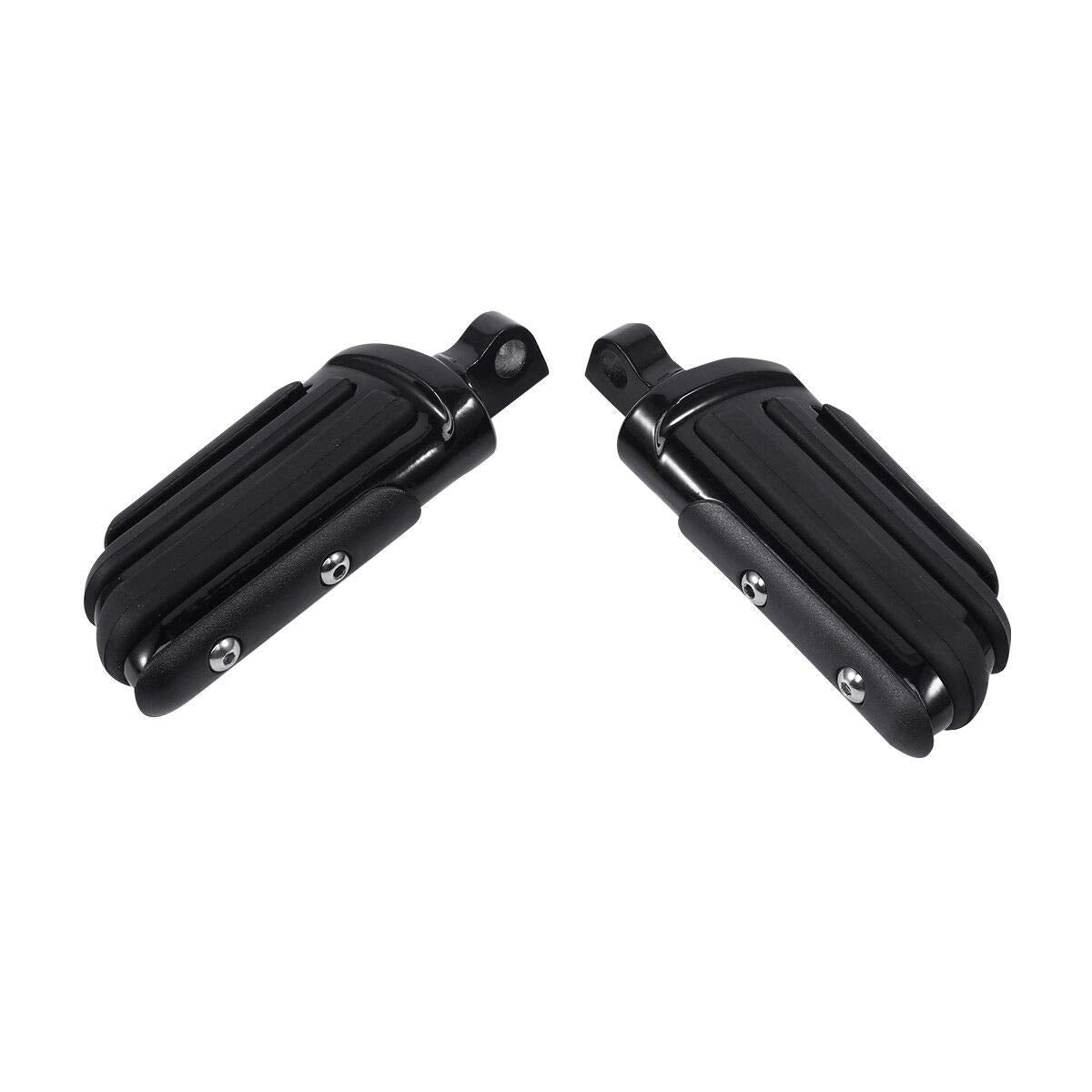 TCMT 10mm Highway Foot Pegs Footrest Chrome Fits For Harley Davidson Touring Softail Dyna