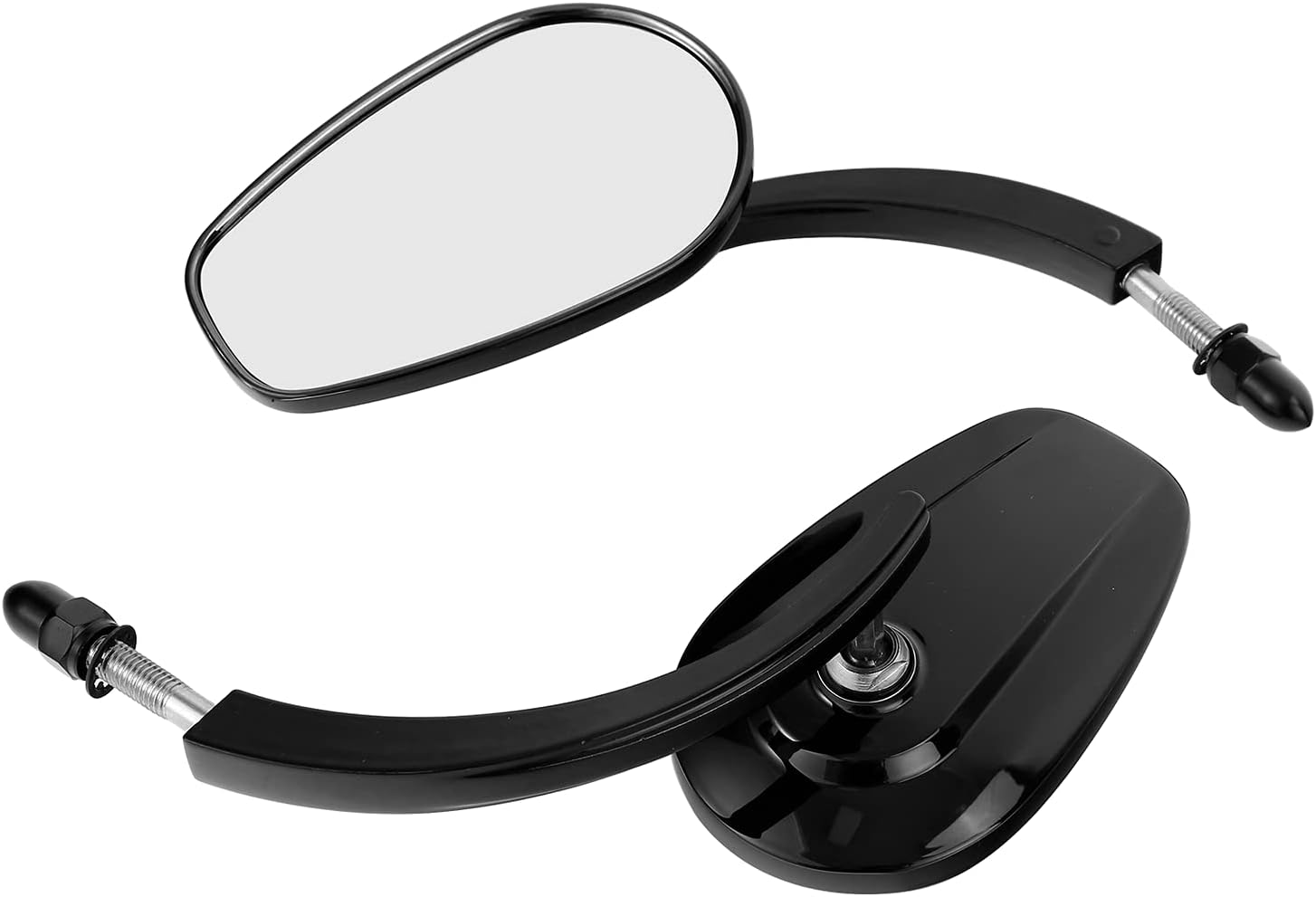 TCMT 8mm Threaded Rearview Side Mirrors Fit For Harley Dyna Switchback Street Bob Fat Bob Low Rider Wide Glide Softail Slim Fat Boy Sportster 1200 48 72 XG500 XG750 Touring Road King Road Street Glide