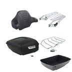 TCMT 13.7" King 2014-2025 Motorcycle Trunk Backrest Pad Top Luggage Rack Mount Rack Fit For Harley Trunk Touring CVO Road King Road Glide Street Glide Electra Glide Ultra Limited Pack